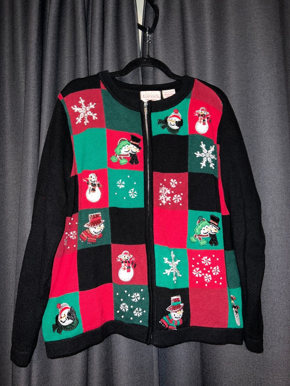 Ugly Christmas Sweater Xmas Cardigan Size XL